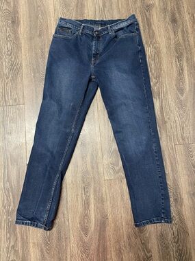 McKenzie Tribe Dungarees 38 x 32 Men's Dark Blue Straight-Leg Jeans cowboy teste